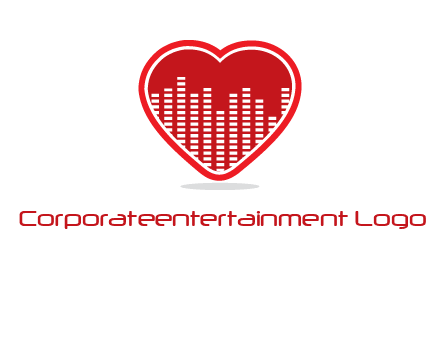 equalizer in heart logo
