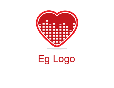 equalizer in heart logo