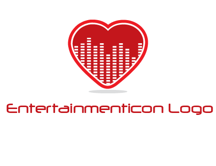 equalizer in heart logo