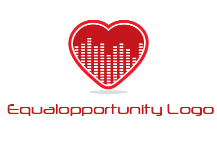 equalizer in heart logo