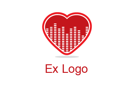 equalizer in heart logo