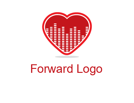 equalizer in heart logo