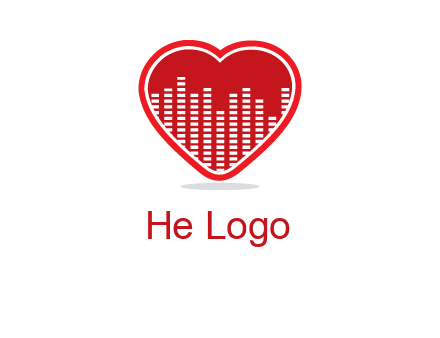 equalizer in heart logo