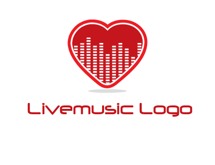 equalizer in heart logo