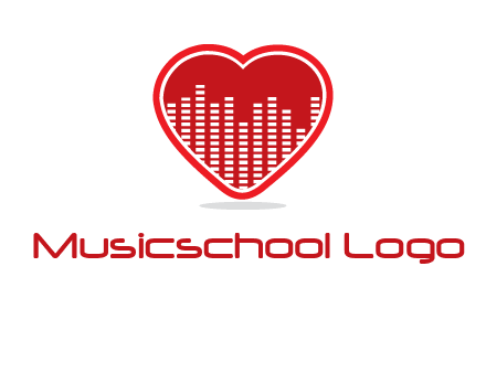 equalizer in heart logo