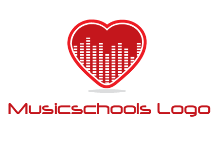 equalizer in heart logo