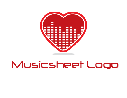 equalizer in heart logo