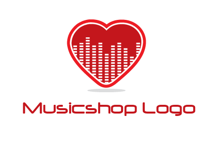 equalizer in heart logo