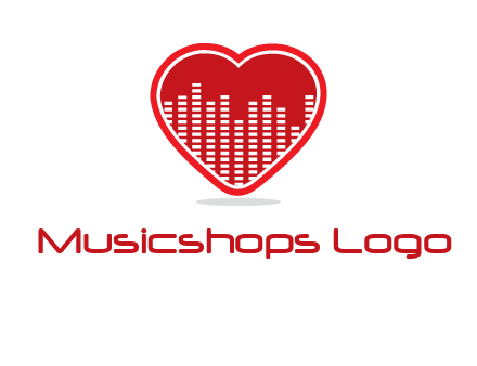 equalizer in heart logo