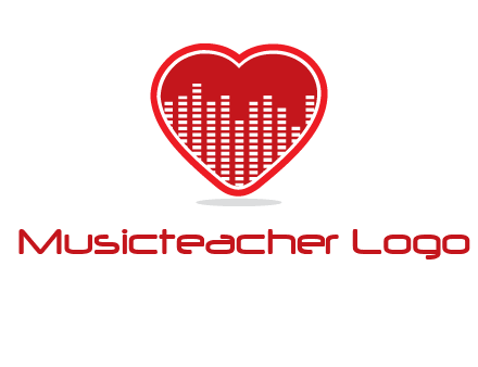 equalizer in heart logo