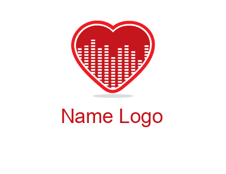 equalizer in heart logo
