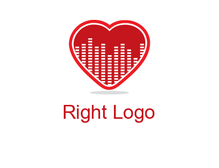 equalizer in heart logo