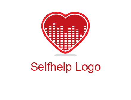 equalizer in heart logo