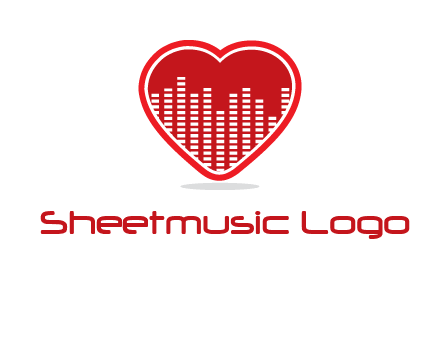 equalizer in heart logo