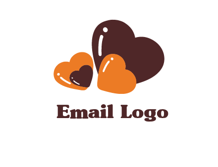Wedding hearts logo