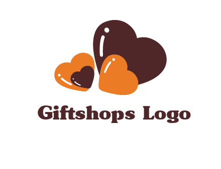 Wedding hearts logo
