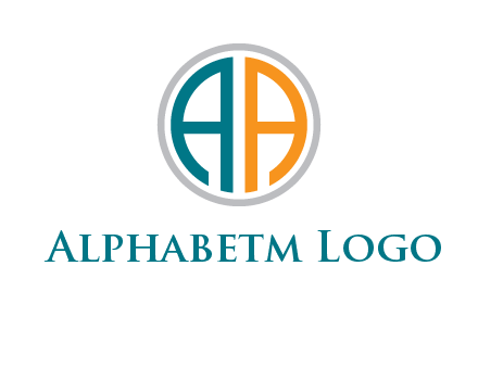 two letter A in circle 