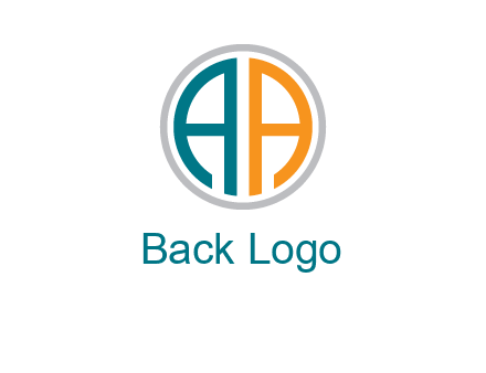 two letter A in circle 