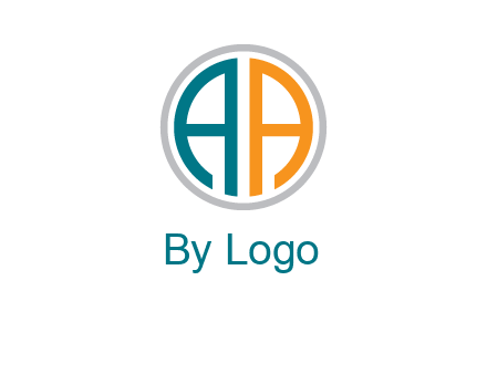 two letter A in circle 