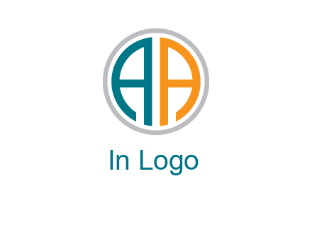 two letter A in circle 