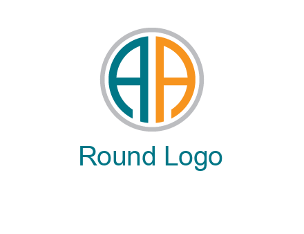 two letter A in circle 
