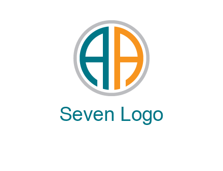 two letter A in circle 