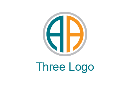 two letter A in circle 