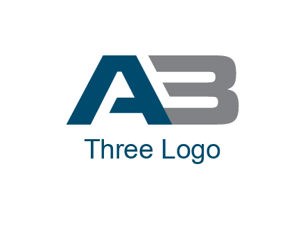 letter A and letter B as number 3