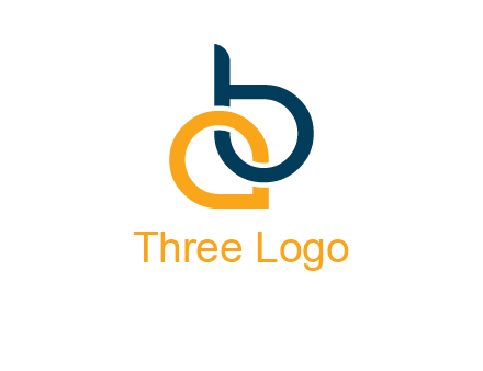 small letter A and letter B joined together