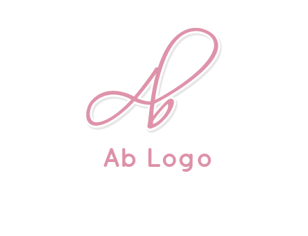 Letter A with B in handwriting