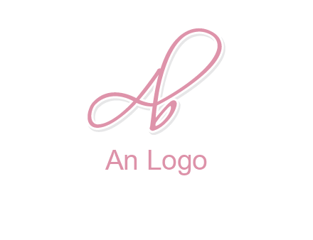 Letter A with B in handwriting
