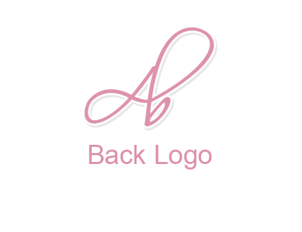 Letter A with B in handwriting