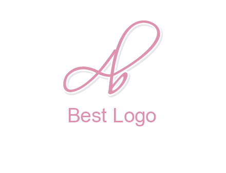 Letter A with B in handwriting