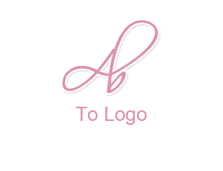 Letter A with B in handwriting
