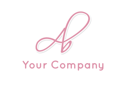 Letter A with B in handwriting