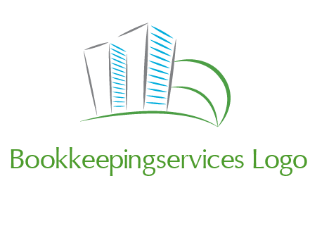 swoosh buildings construction logo