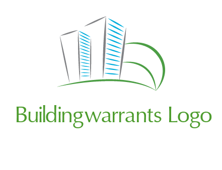 swoosh buildings construction logo