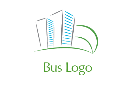 swoosh buildings construction logo