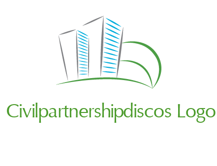 swoosh buildings construction logo