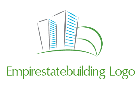 swoosh buildings construction logo