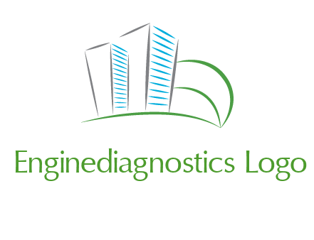 swoosh buildings construction logo