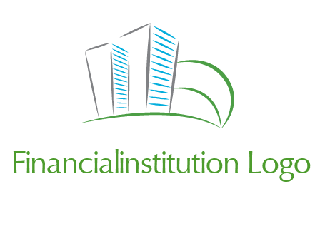 swoosh buildings construction logo