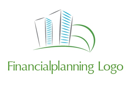 swoosh buildings construction logo