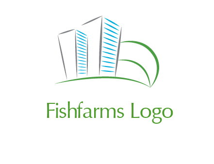 swoosh buildings construction logo