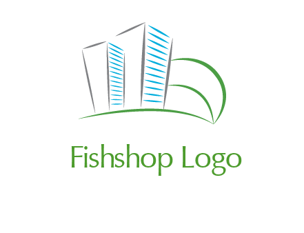swoosh buildings construction logo