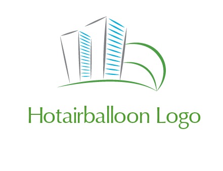 swoosh buildings construction logo