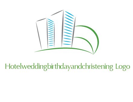 swoosh buildings construction logo