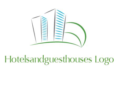 swoosh buildings construction logo