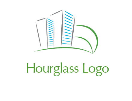 swoosh buildings construction logo
