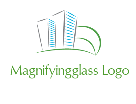 swoosh buildings construction logo